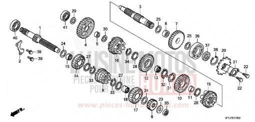 BOITE DE VITESSES CBR250RB de 2011